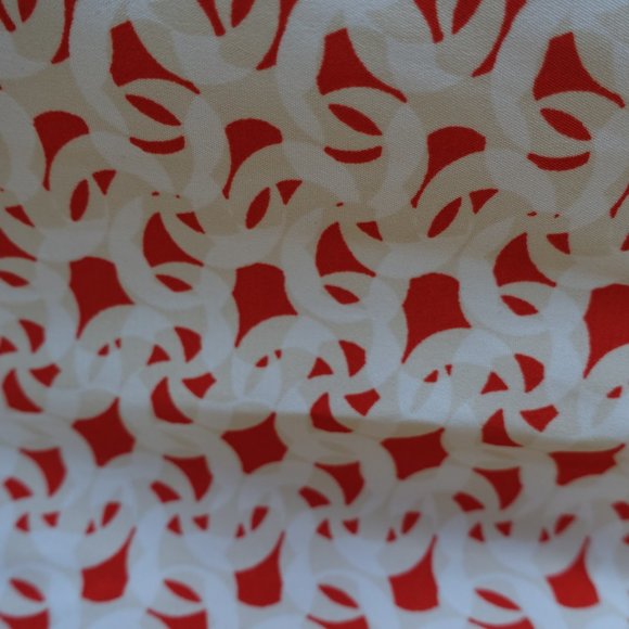 H&M orange chain linked shirt top blouse geo XS - Picture 6 of 10